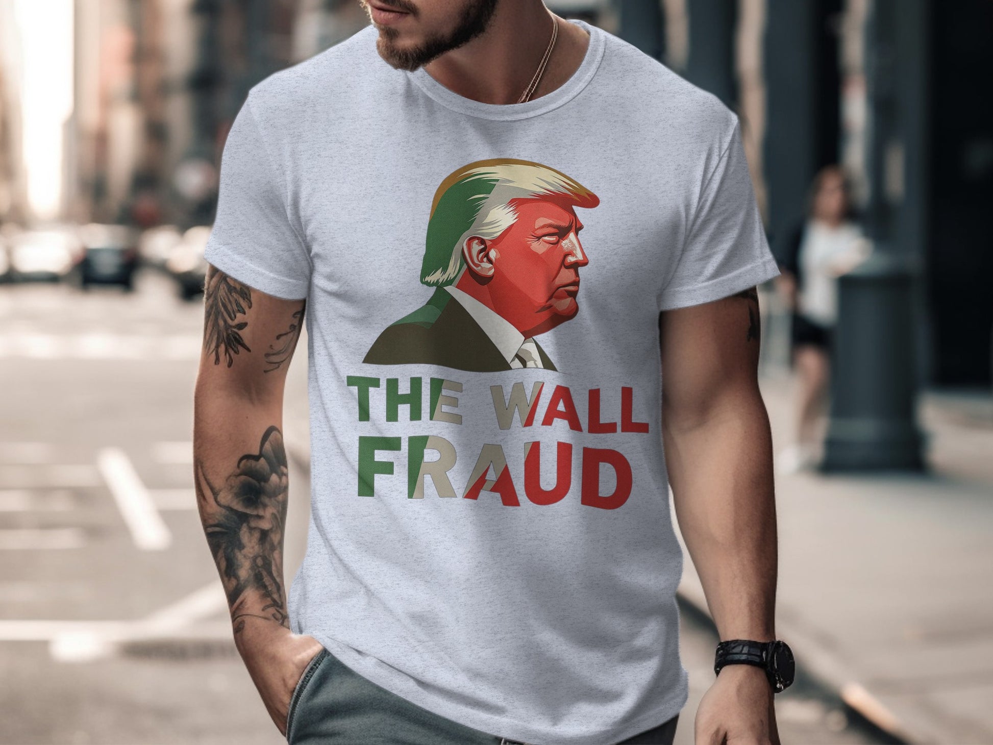 The Wall Fraud Graphic Print Casual T-Shirt product