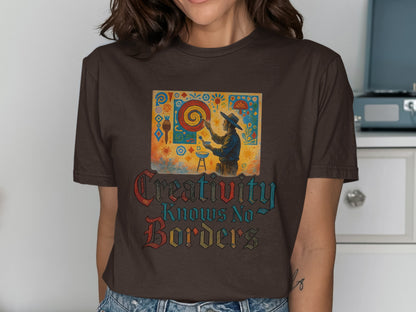 Creativity Knows No Borders Artistic T-Shirt product type