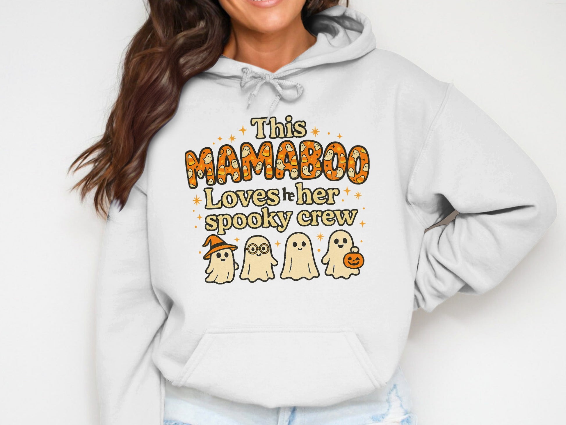 This Mamaboo Loves Her Spooky Crew Hoodie product type