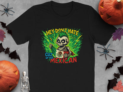 Colorful Mexican Skeleton Halloween T-Shirt product
