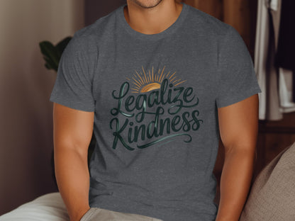 Legalize Kindness Sun Design Casual Shirt product type