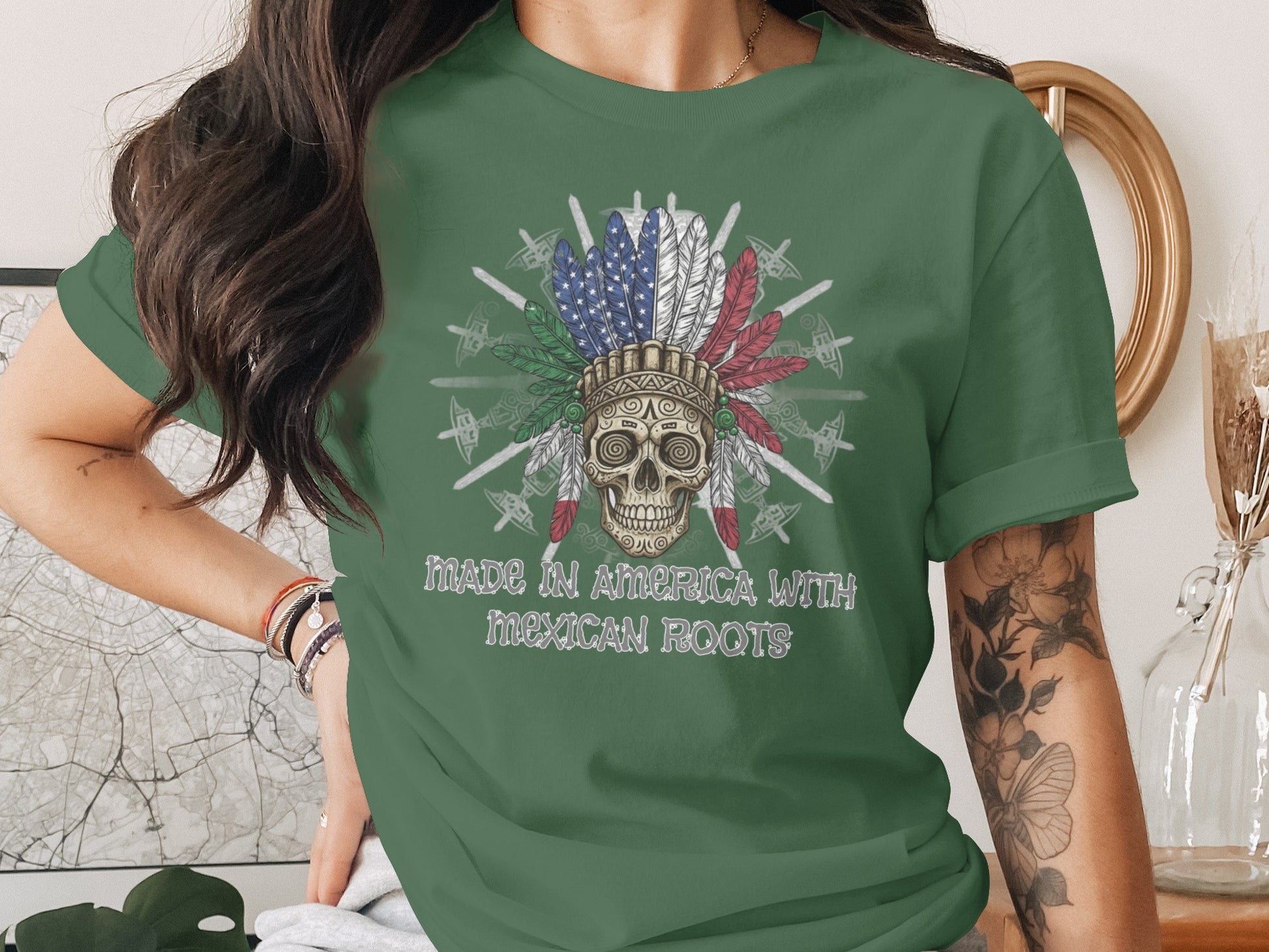 Made in America With Mexican Roots Graphic Shirt