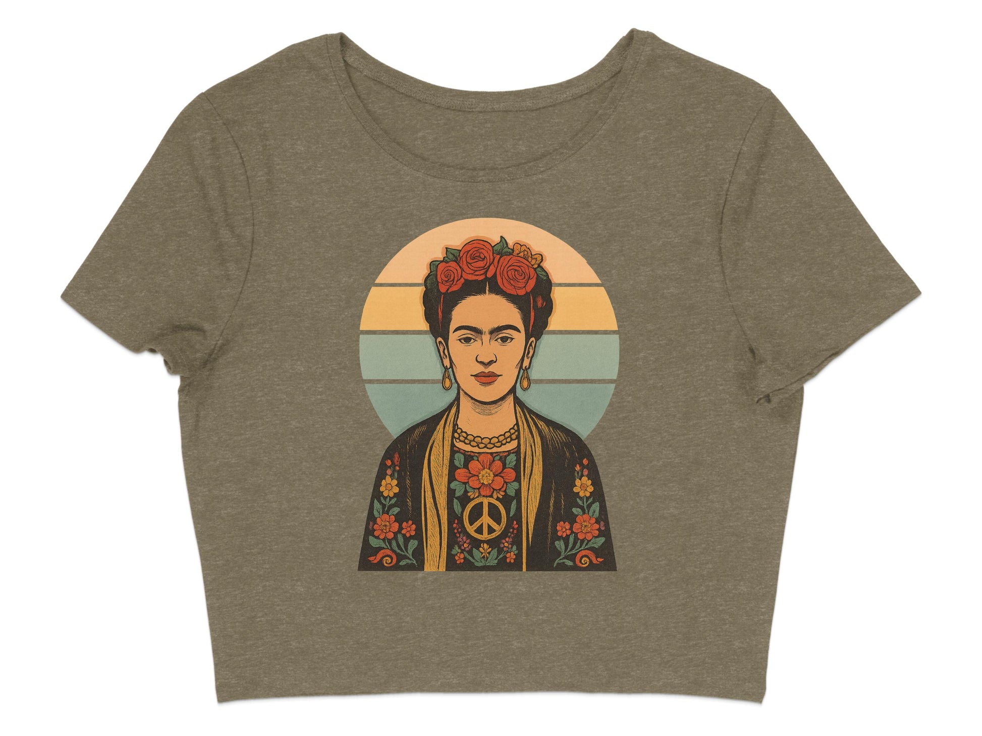 Artistic Graphic Short Sleeve Crop Top product type