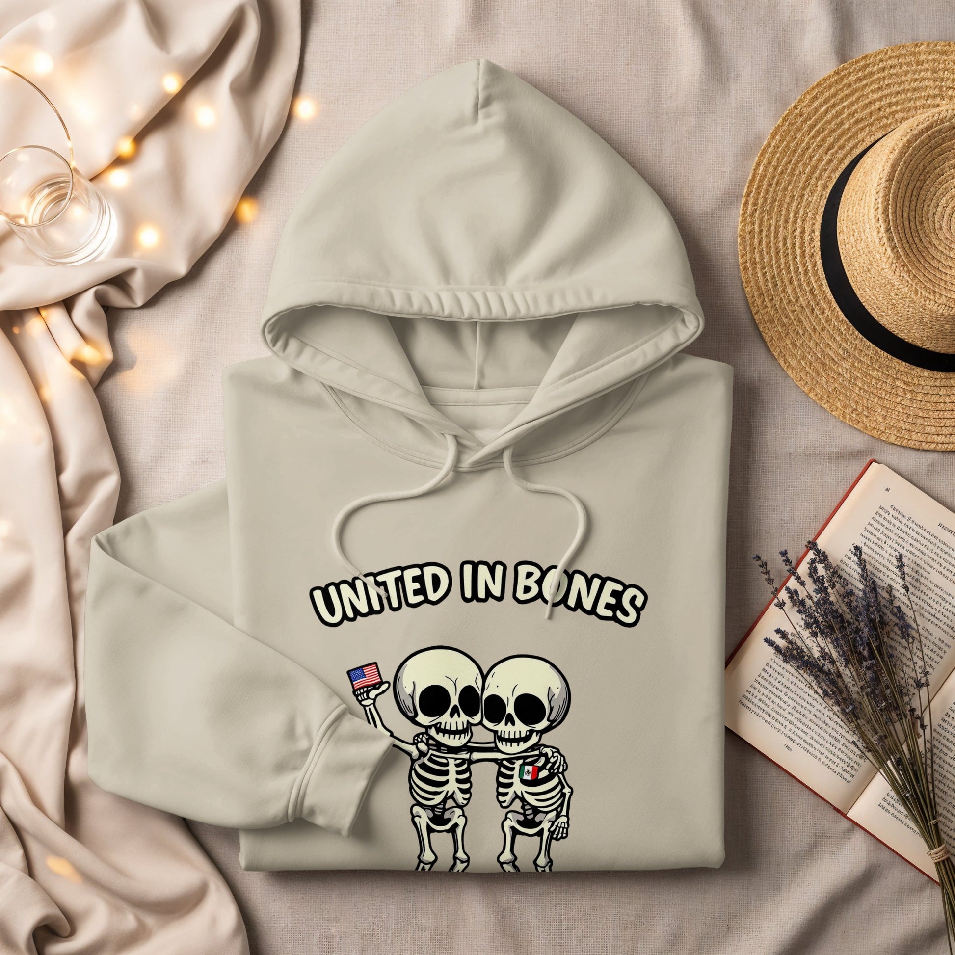 United In Bones Skeletons Design Hoodie product