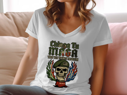 Chinga Tu MAGA This Vet Fights Fascism T-shirt product type