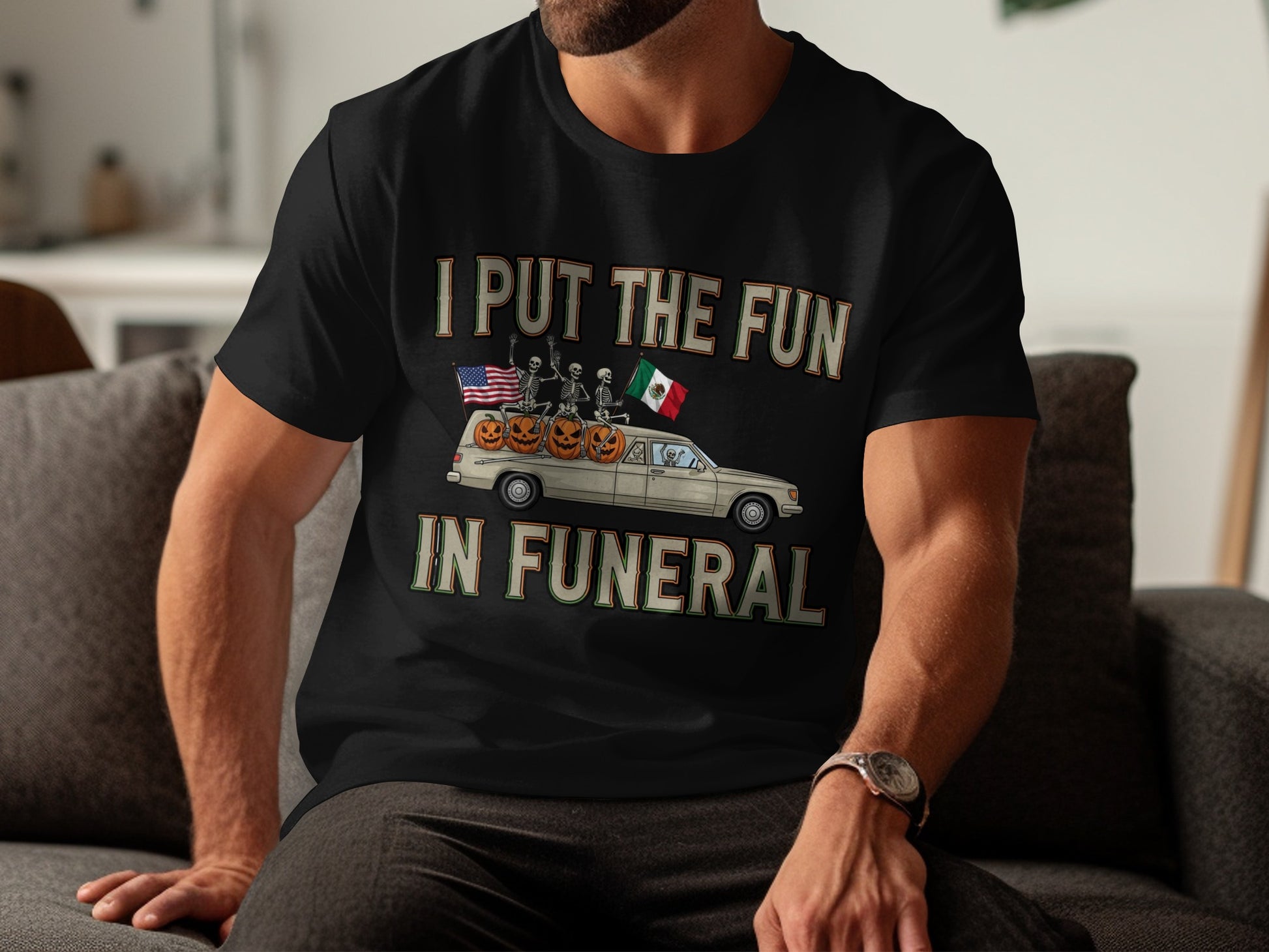 I Put The Fun In Funeral Graphic T-Shirt product