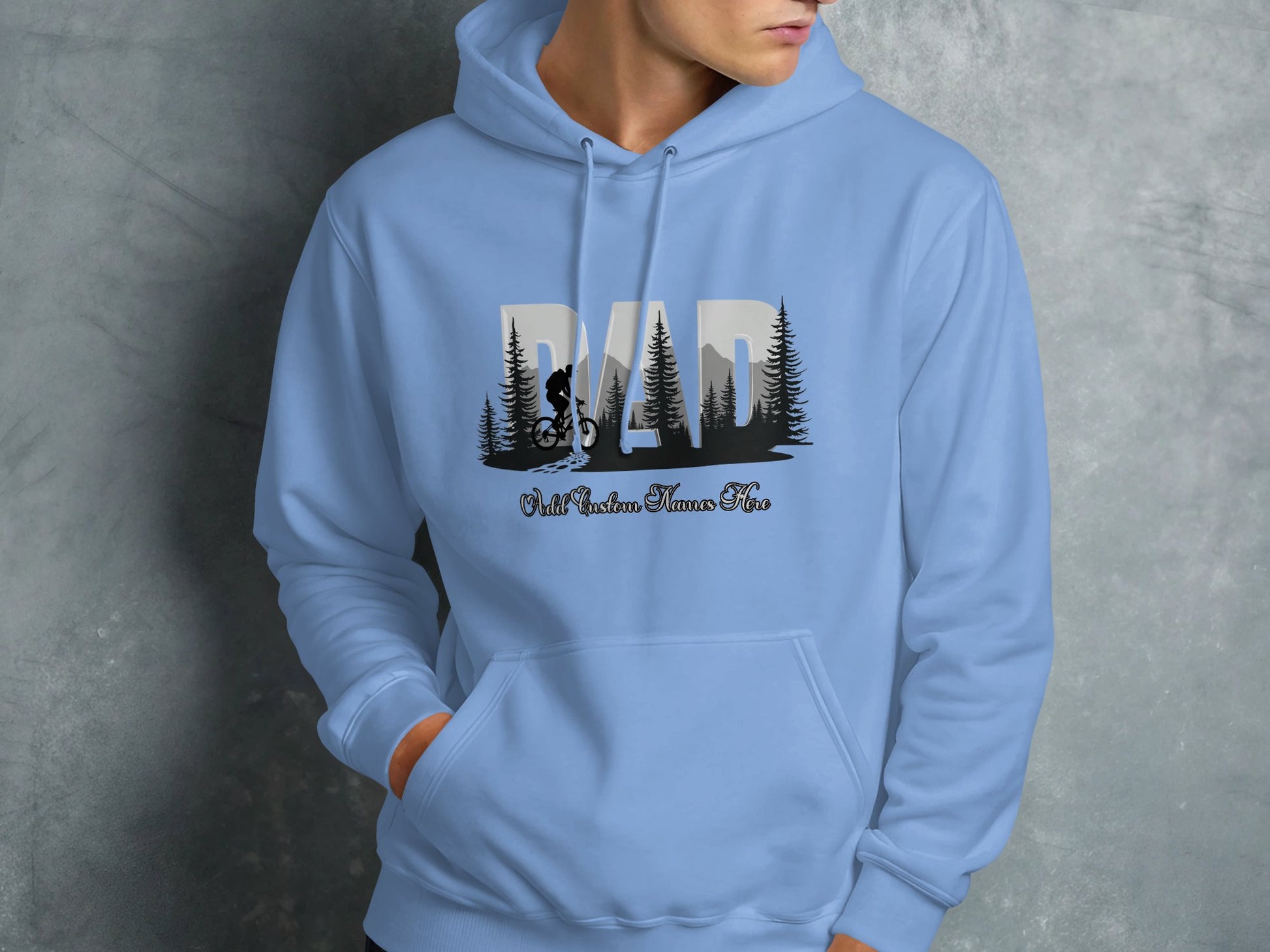 Dad Mountain Adventure Bike Graphic Hoodie product
