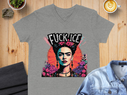 Vibrant Artistic Portrait Statement Shirt