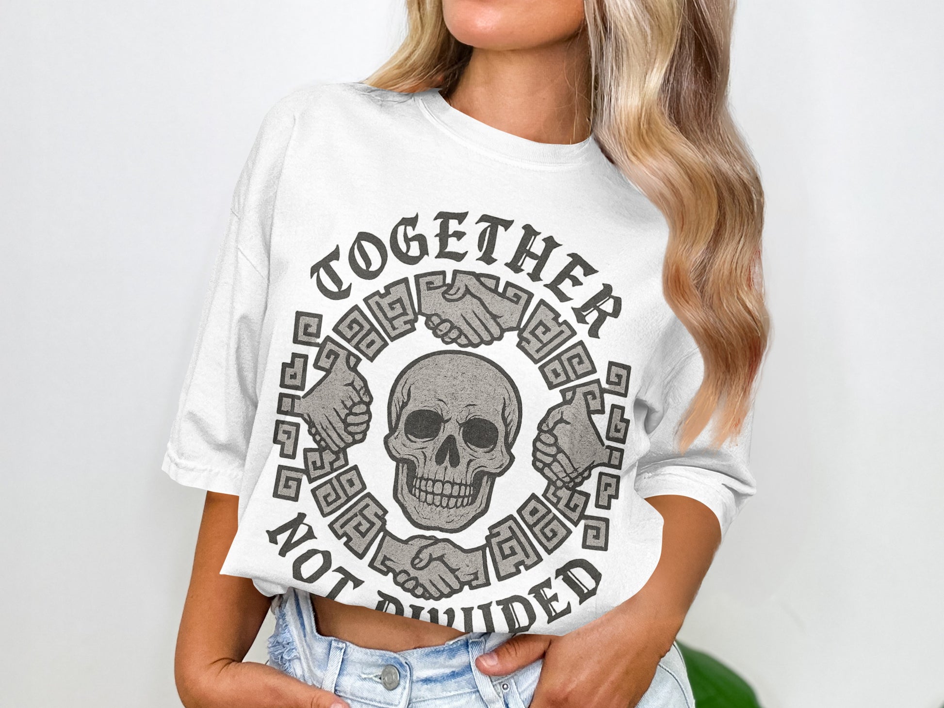 Together Not Divided Skull Unisex T-shirt