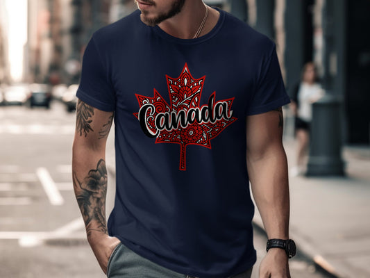 Stylish Canada Maple Leaf Graphic Tee product type