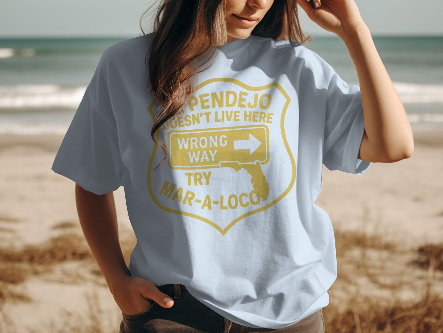 Mar-a-Loco Wrong Way Design T-shirt product type