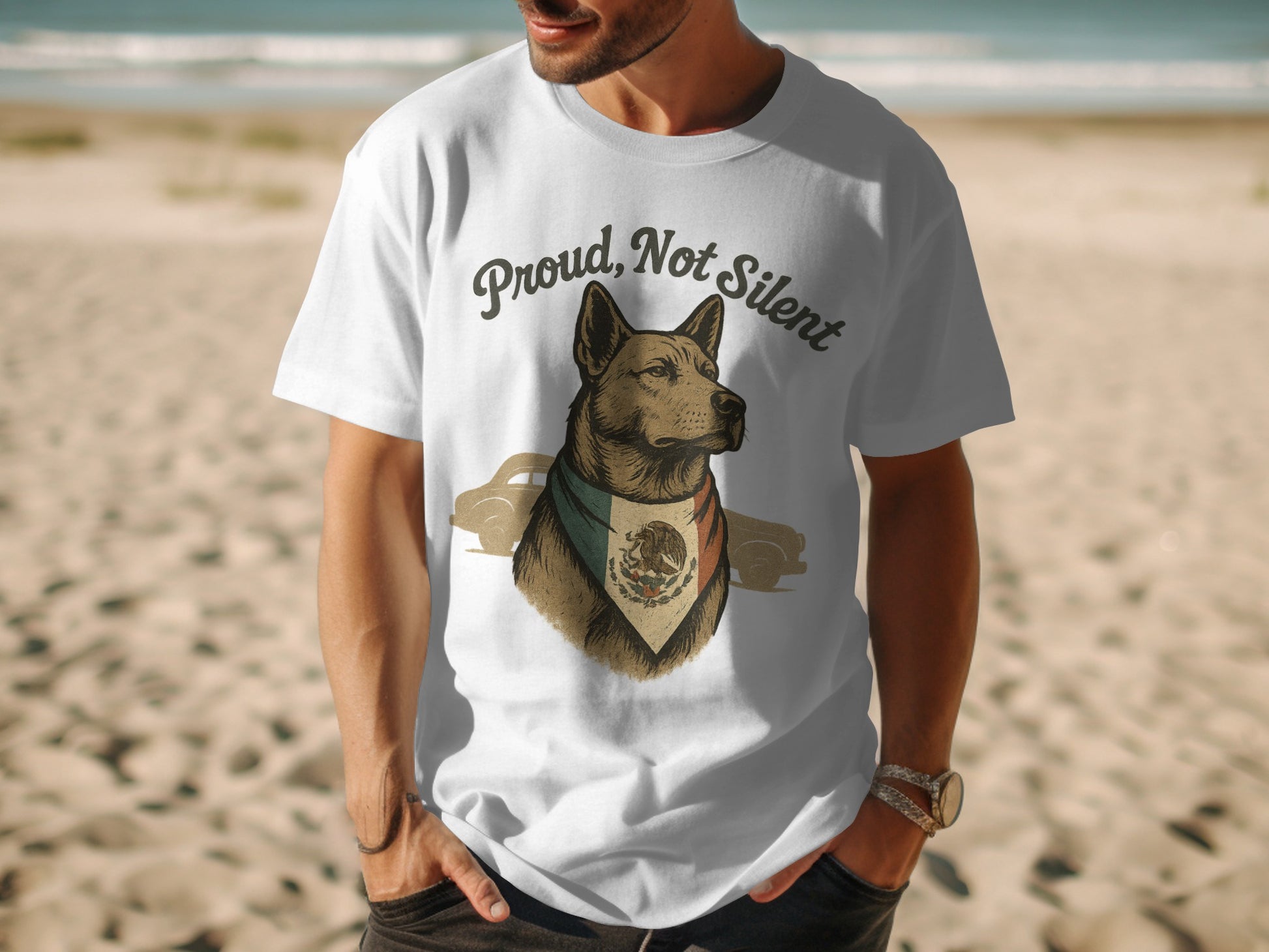 Proud Not Silent Dog Print T-Shirt product
