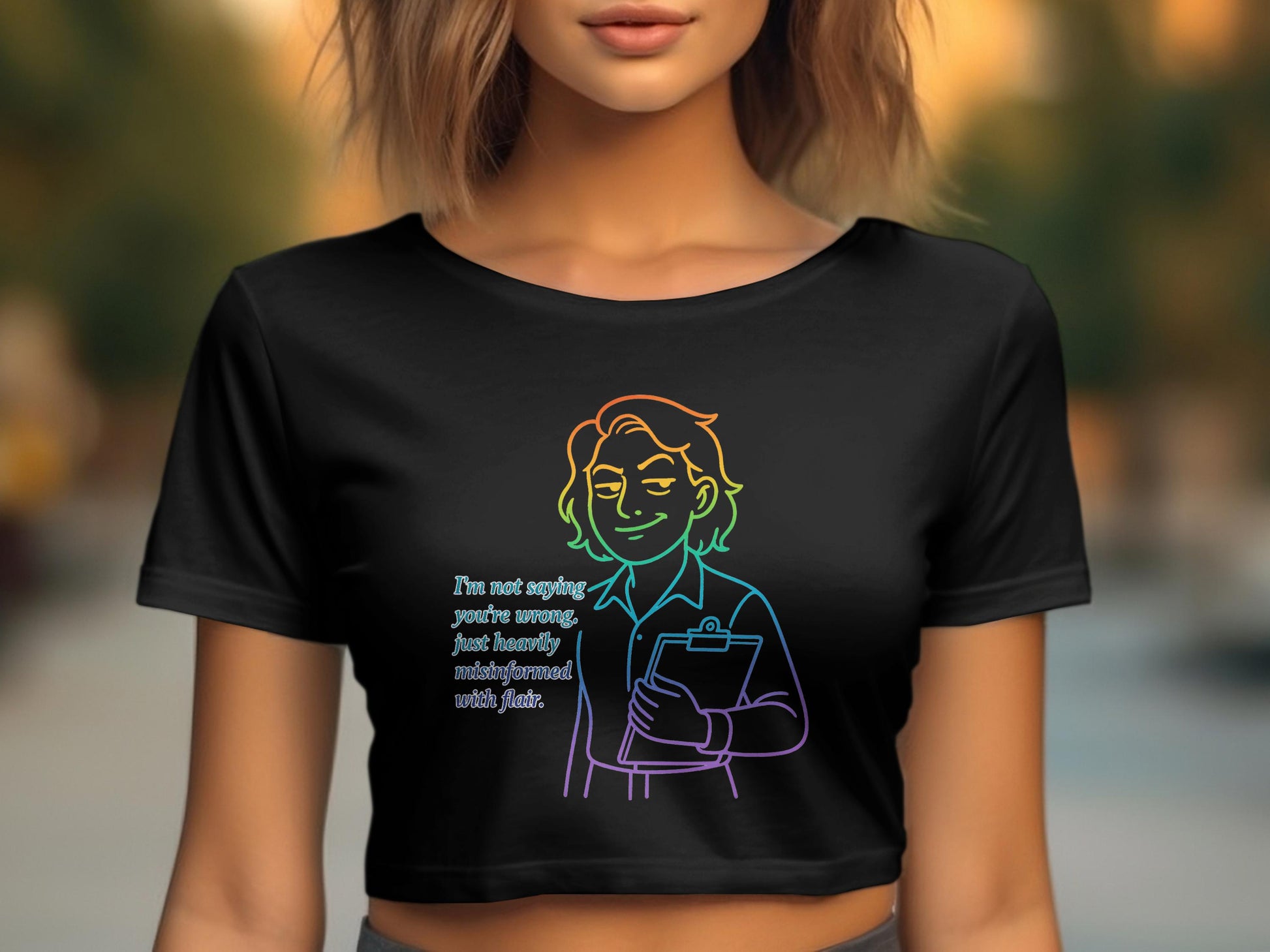 I'm Not Saying You're Wrong Statement Crop Top product