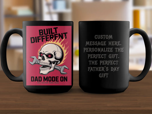 Built Different Dad Mode On Skull Father's Day product