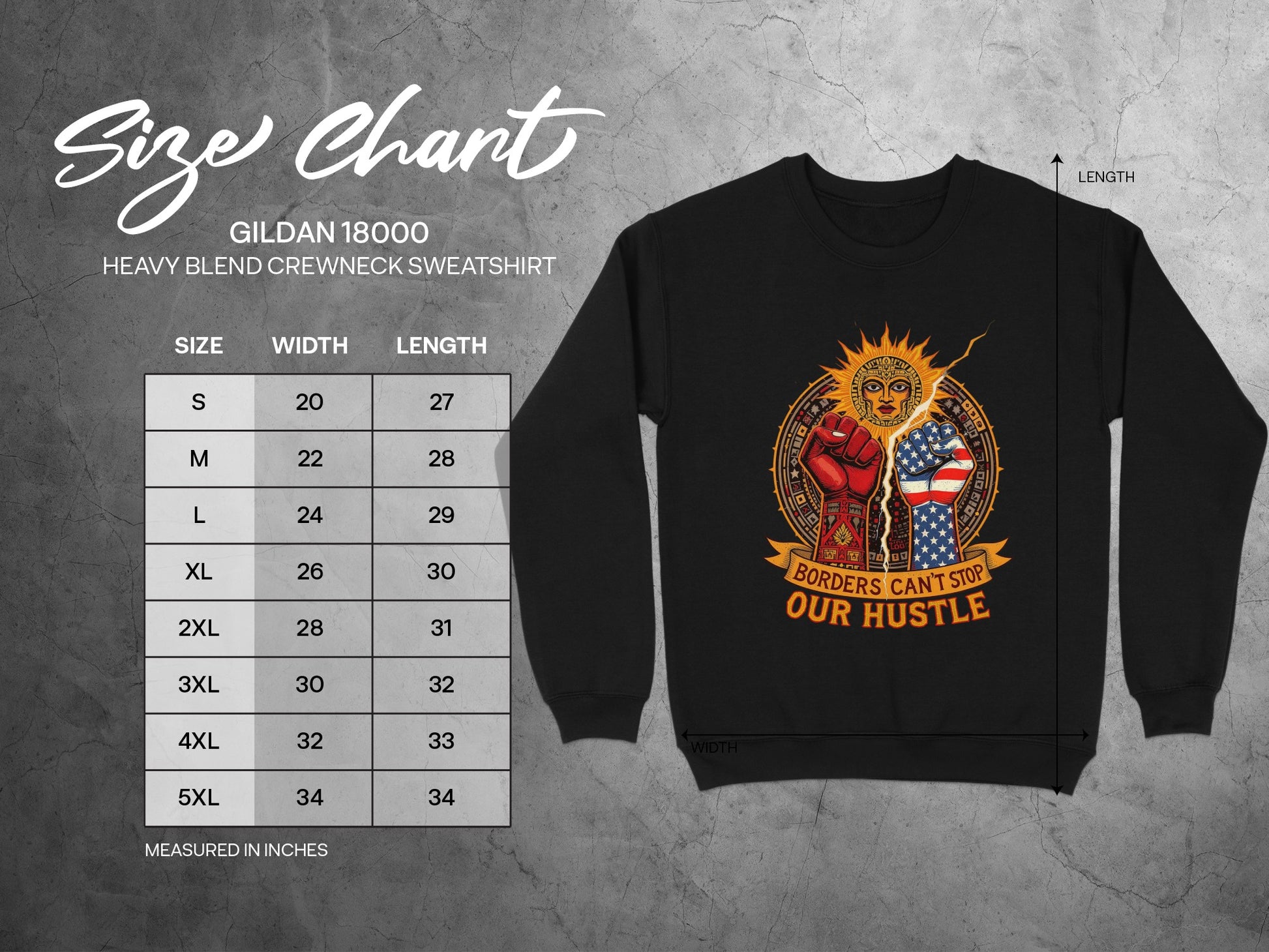 Borders Can't Stop Our Hustle Sweatshirt product