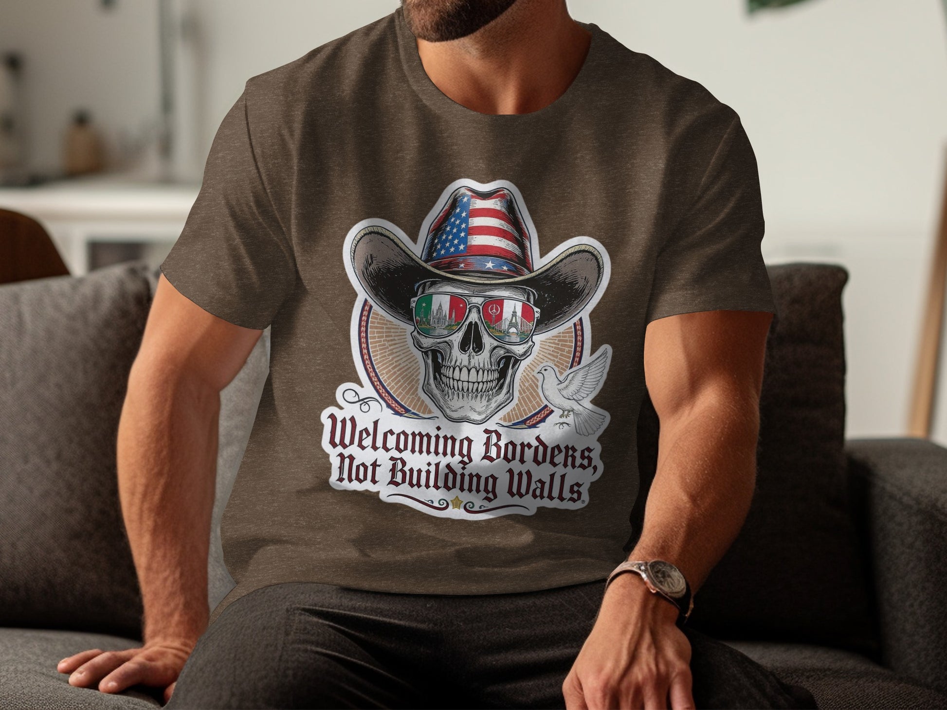 Welcoming Borders Not Building Walls Shirt product