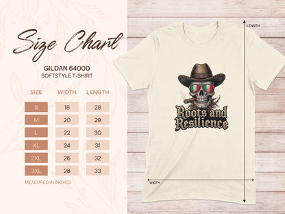 Roots and Resilience Cowboy Skull T-Shirt product