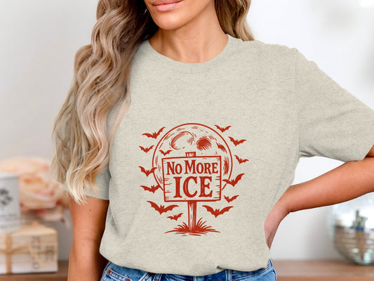 No More Ice Vintage Style Graphic Tee Shirt product