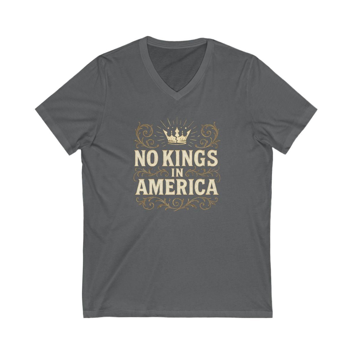 No Kings In America V-Neck Tee Stylish Shirt product type