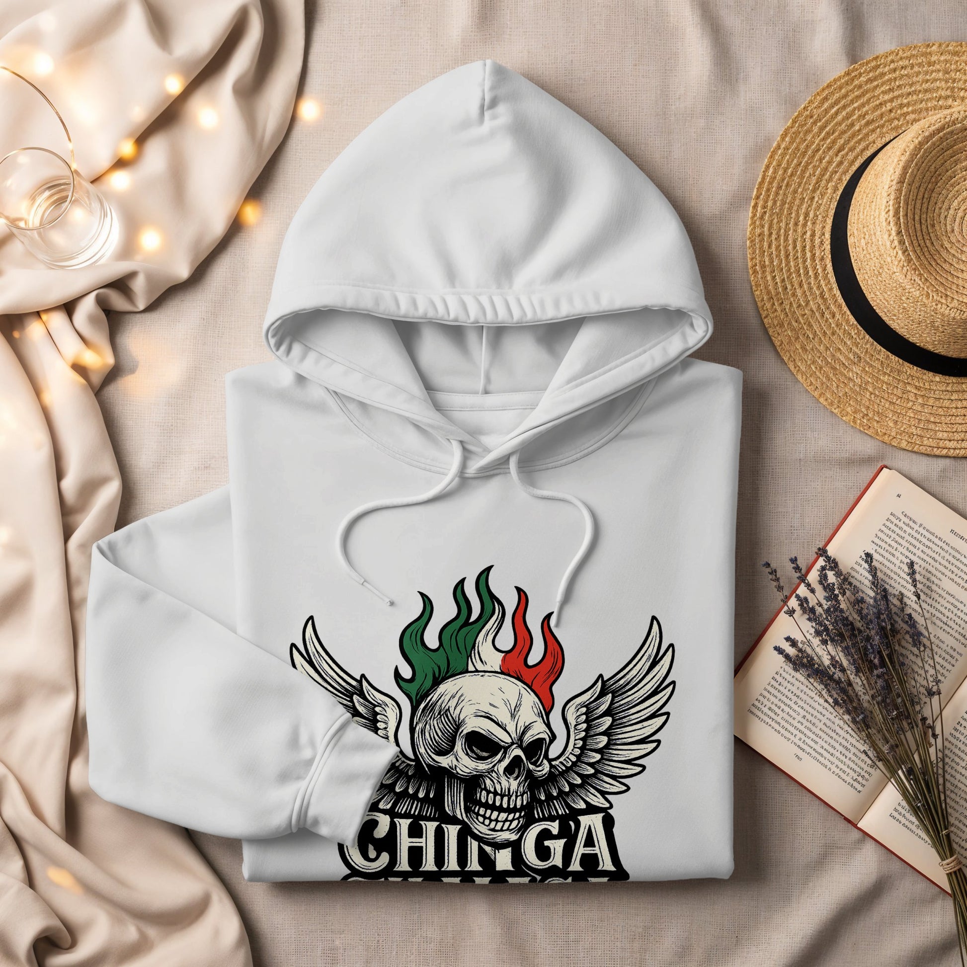 Skull with Wings Artistic Hoodie Product