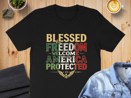Blessed by Freedom Welcome America Protected product type