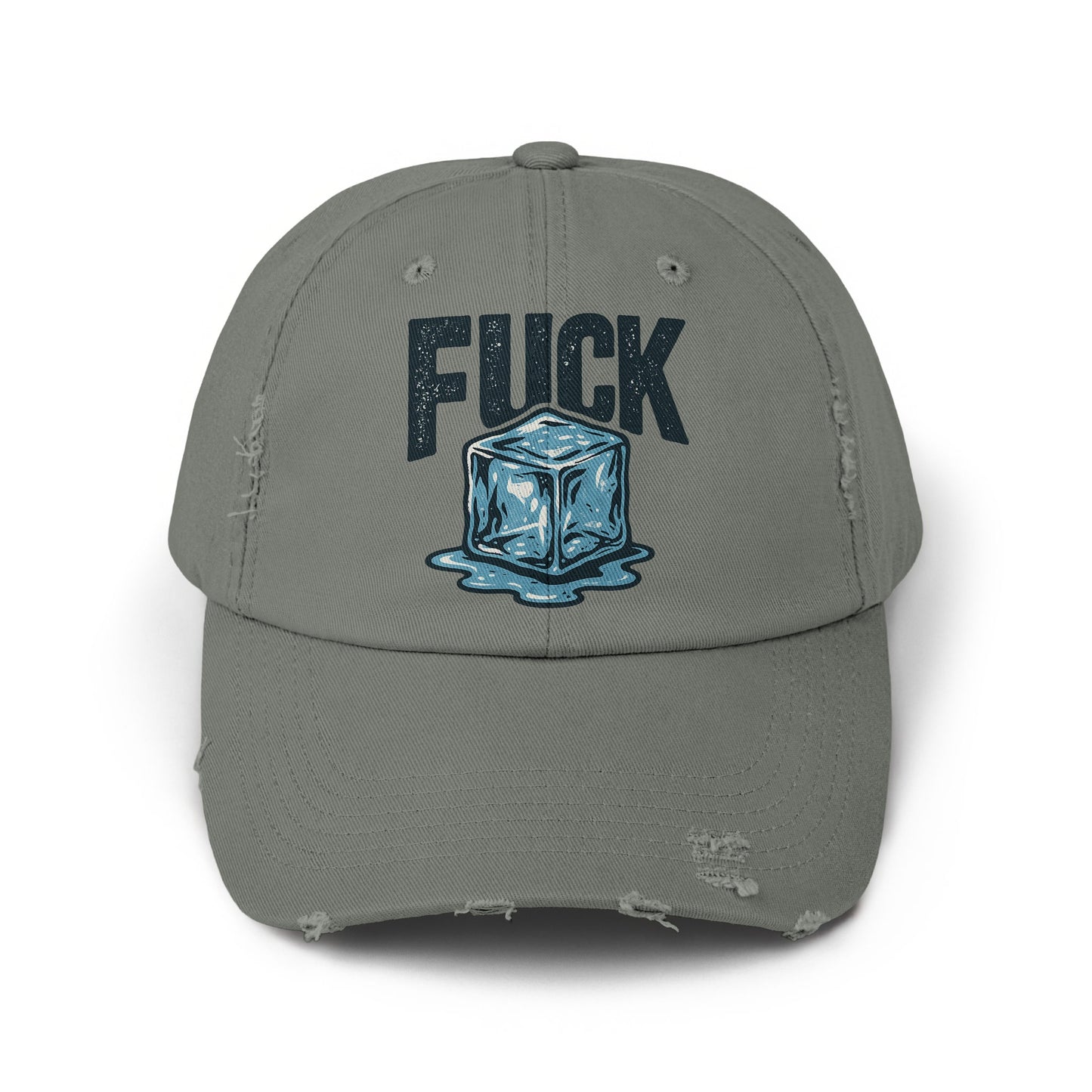 Unique Fuck Ice Cube Graphic Distressed Baseball Cap product