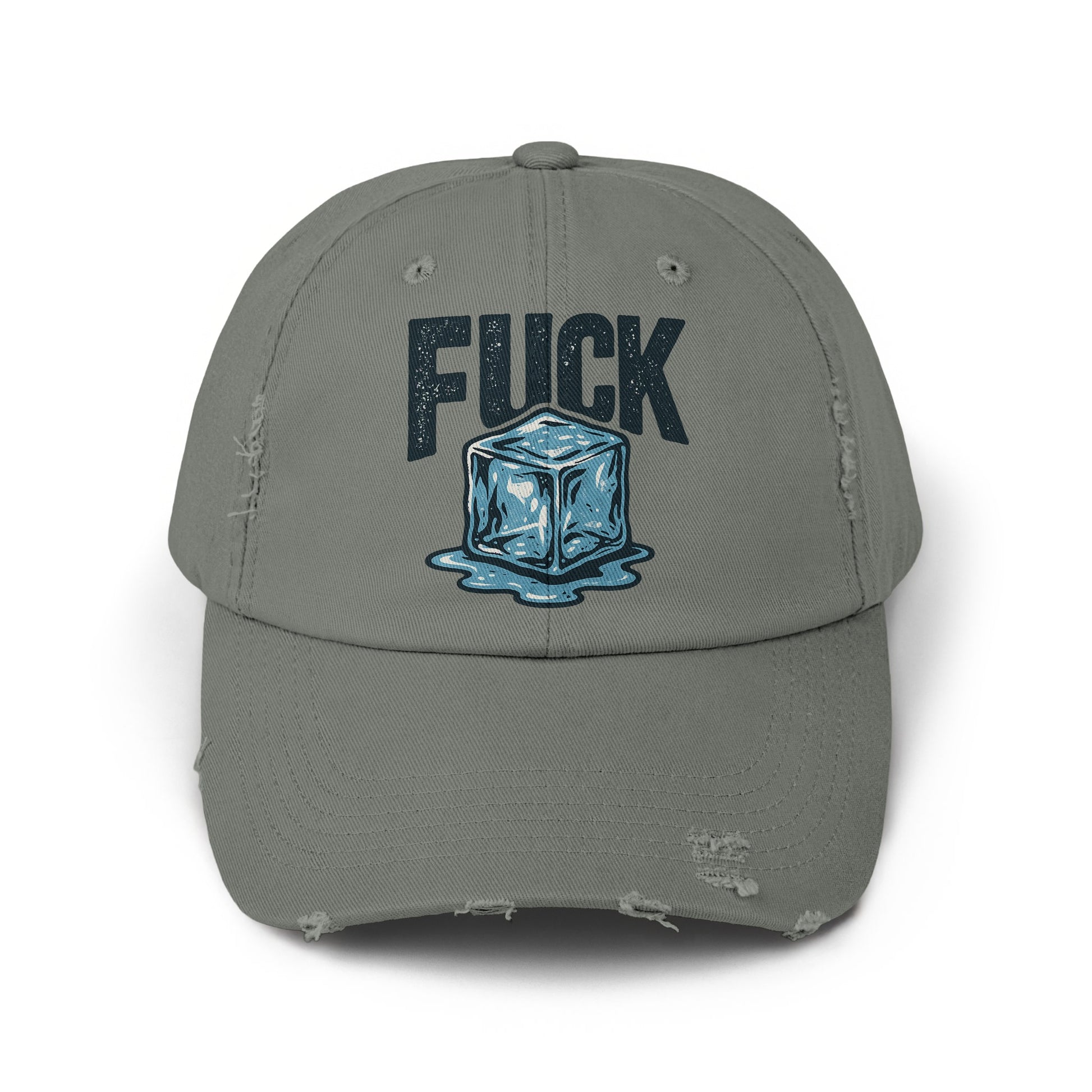 Unique Fuck Ice Cube Graphic Distressed Baseball Cap product