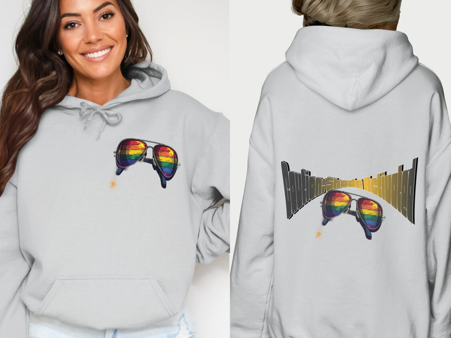 Retro Sunglasses Graphic Design on Hoodie product