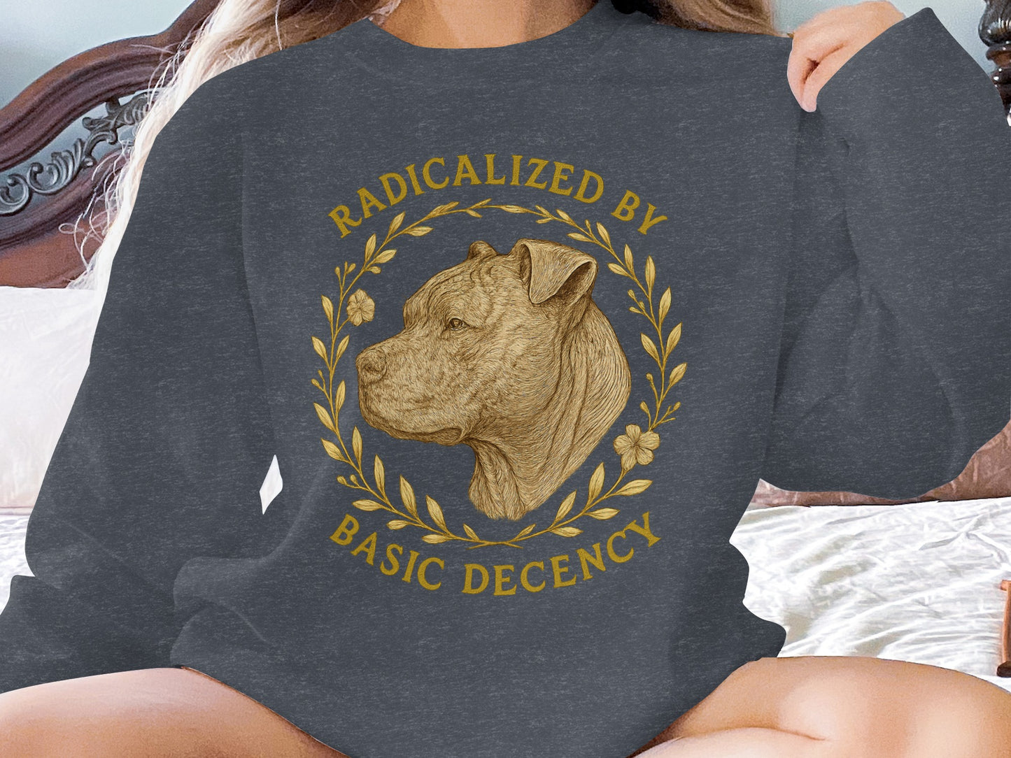 Radicalized by Basic Decency Sweatshirt product