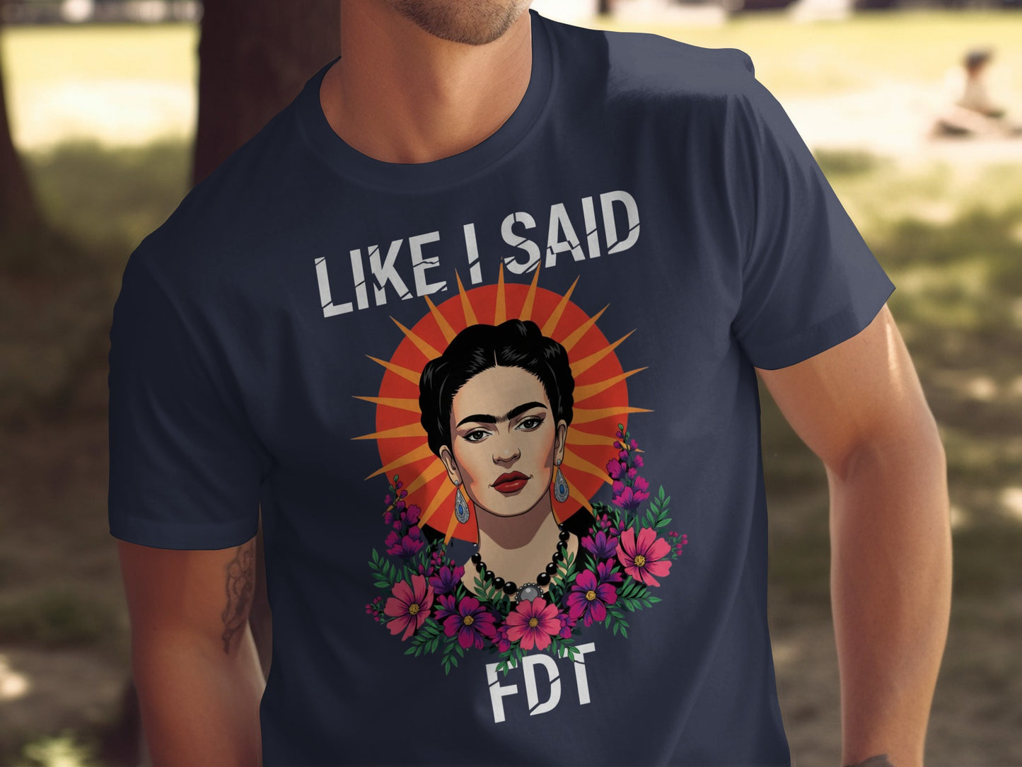 Like I Said FDT Graphic Tee Floral Design