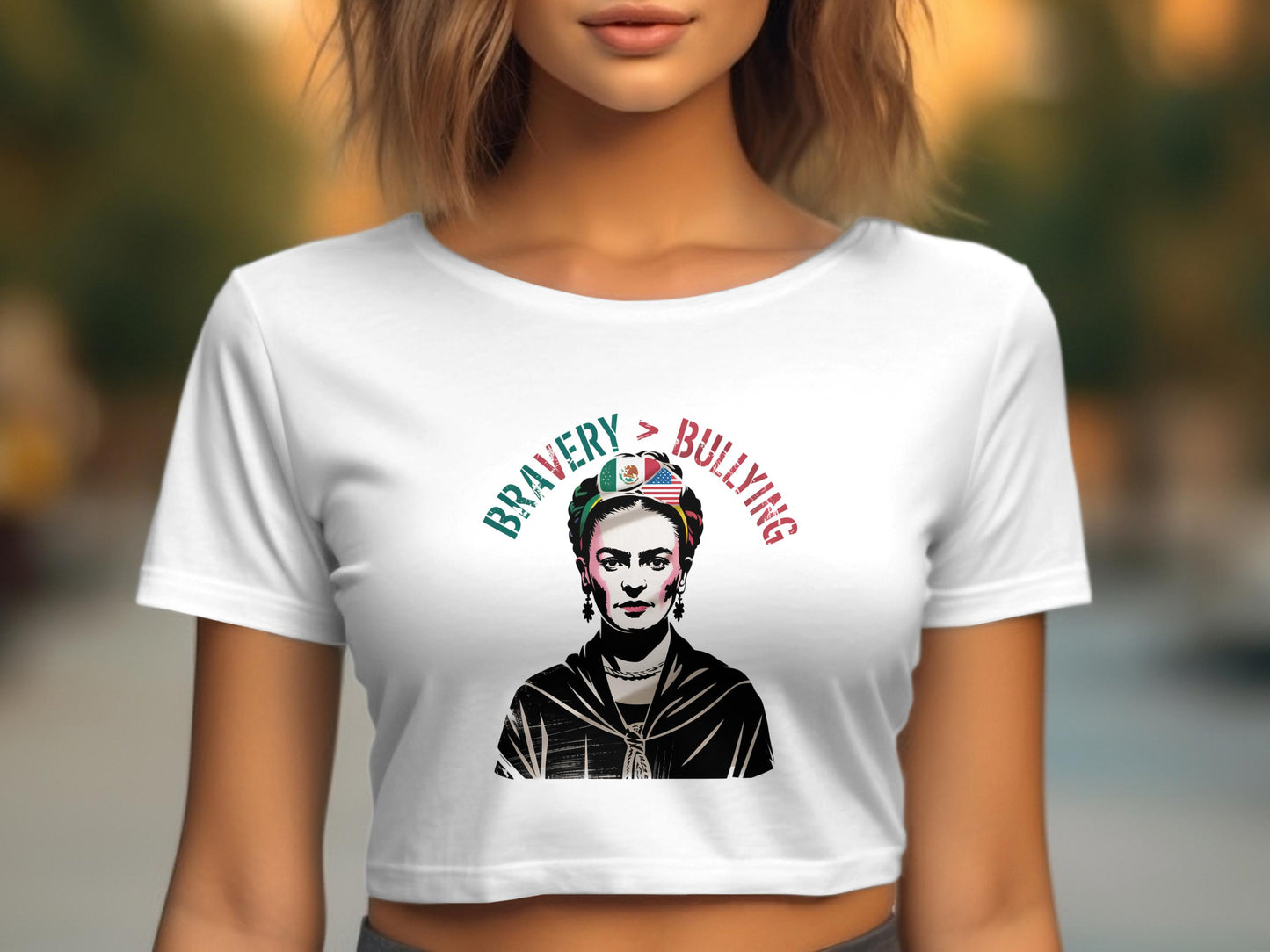 Bravery Over Bullying Motivational Graphic Tee product