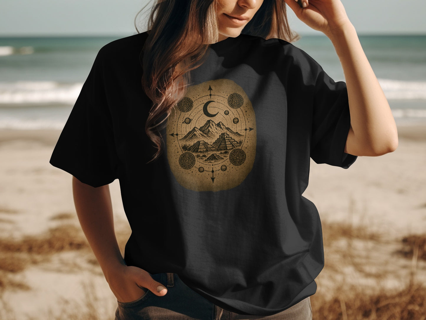 Celestial Mountain Print Graphic Tee product type