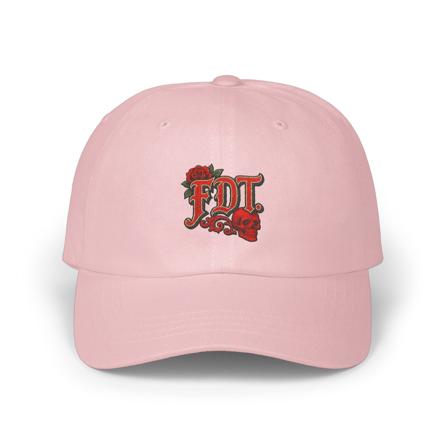 FDT Floral Embroidered Pink Baseball Cap product
