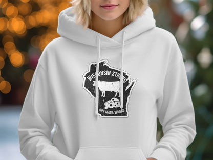 Wisconsin Strong Hot Maga Wrong Hoodie product