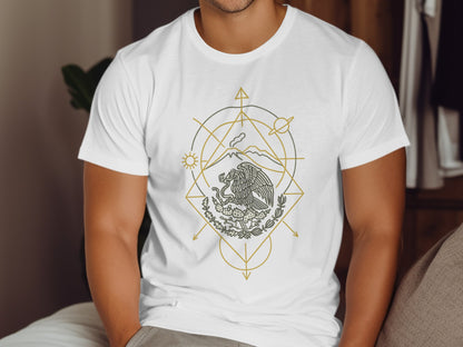Intricate Geometric Design T-shirt with Graphic product type