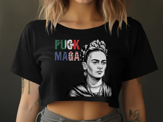 Frida Kahlo Graphic Crop Top Edgy Statement product
