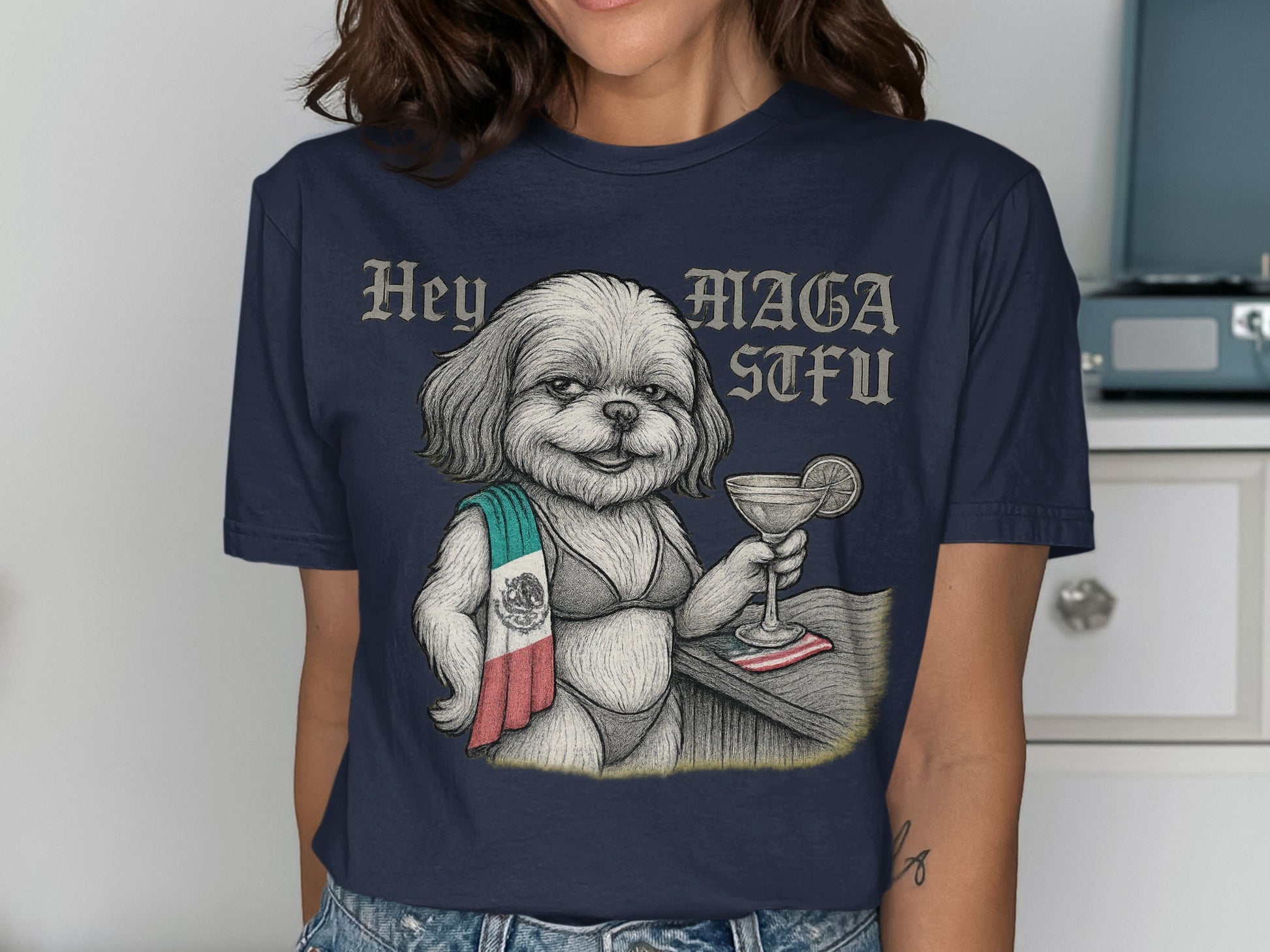 Hey MAGA STFU Graphic Tee product