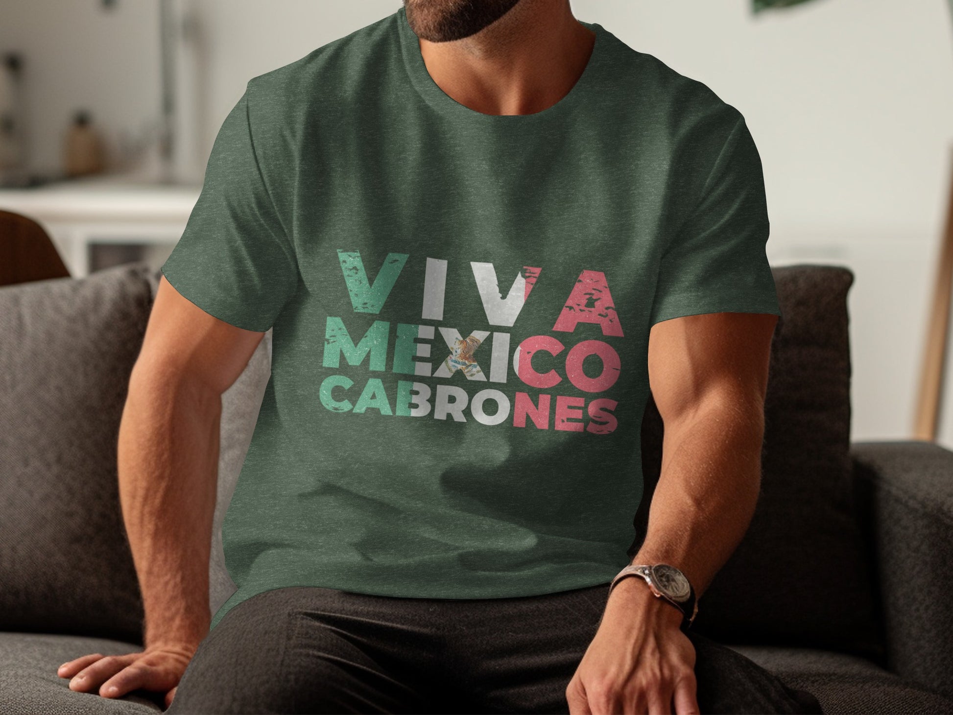 Viva Mexico Cabrones Graphic T-Shirt product type