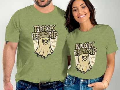 Funny Ghost Design Fuck Trump Graphic Tee product