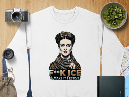 F**K ICE & Make it Festive Sweatshirt