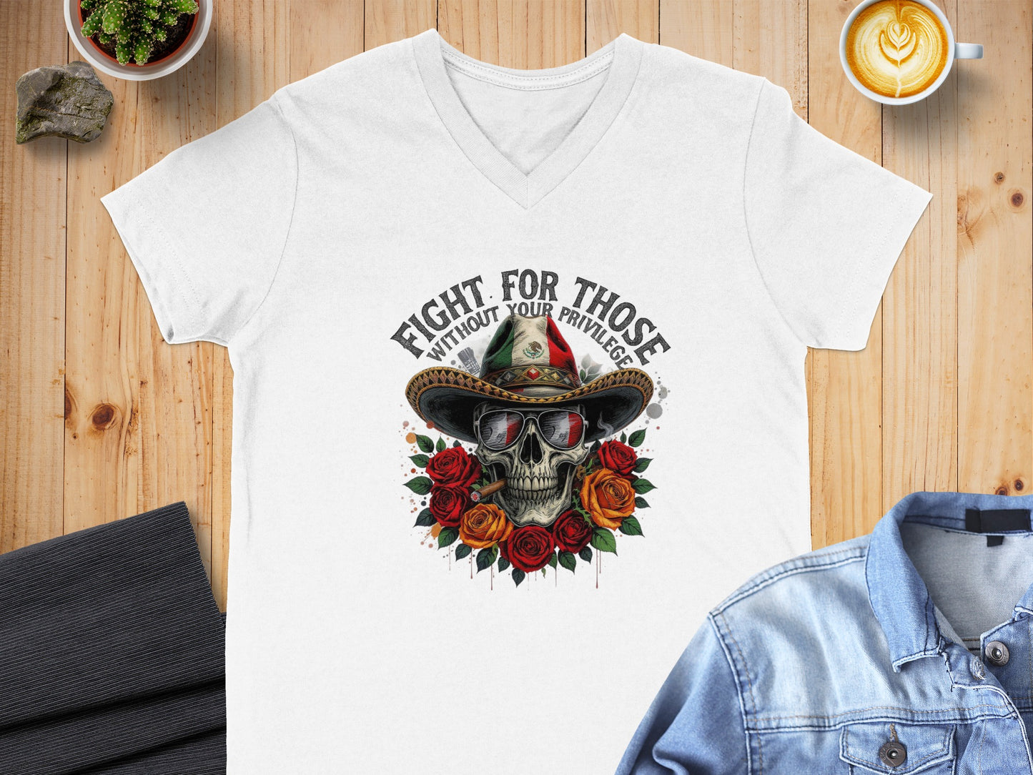Fight Without Your Privileges Skull Rose product type