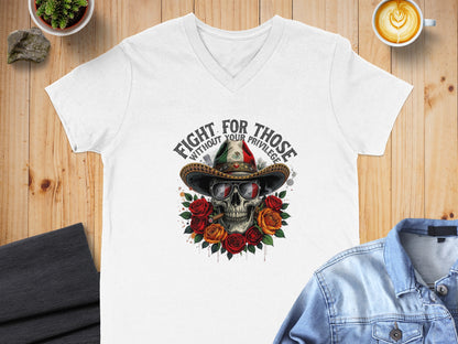 Fight Without Your Privileges Skull Rose product type