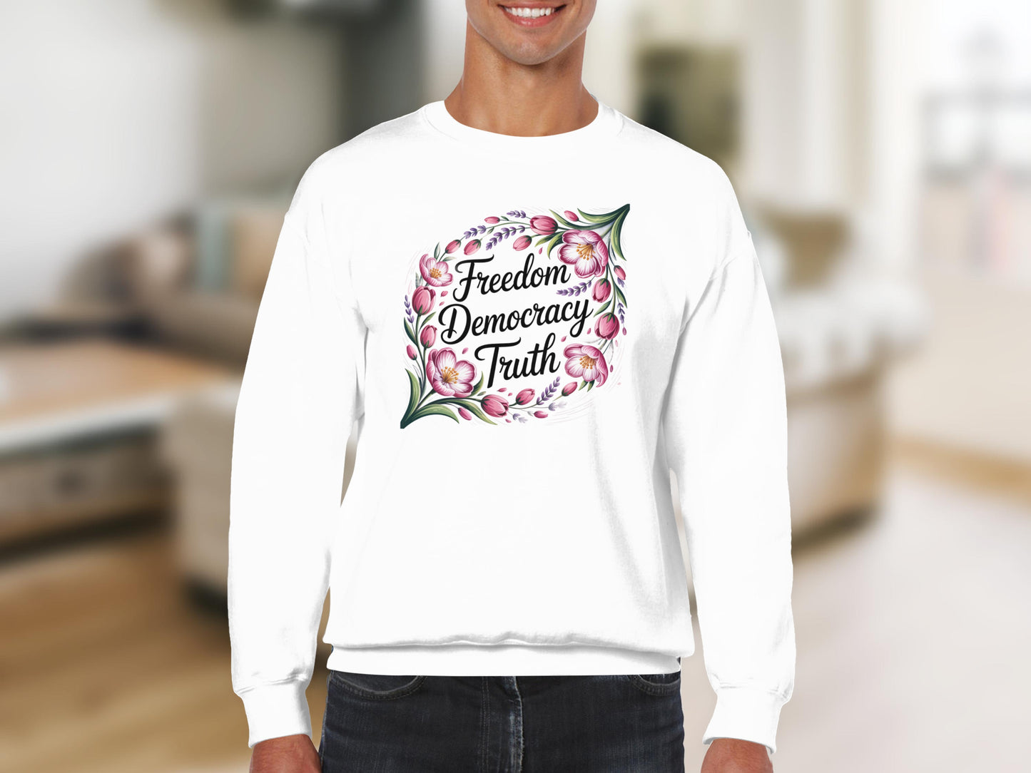 Freedom Democracy Truth Statement Sweatshirt product type