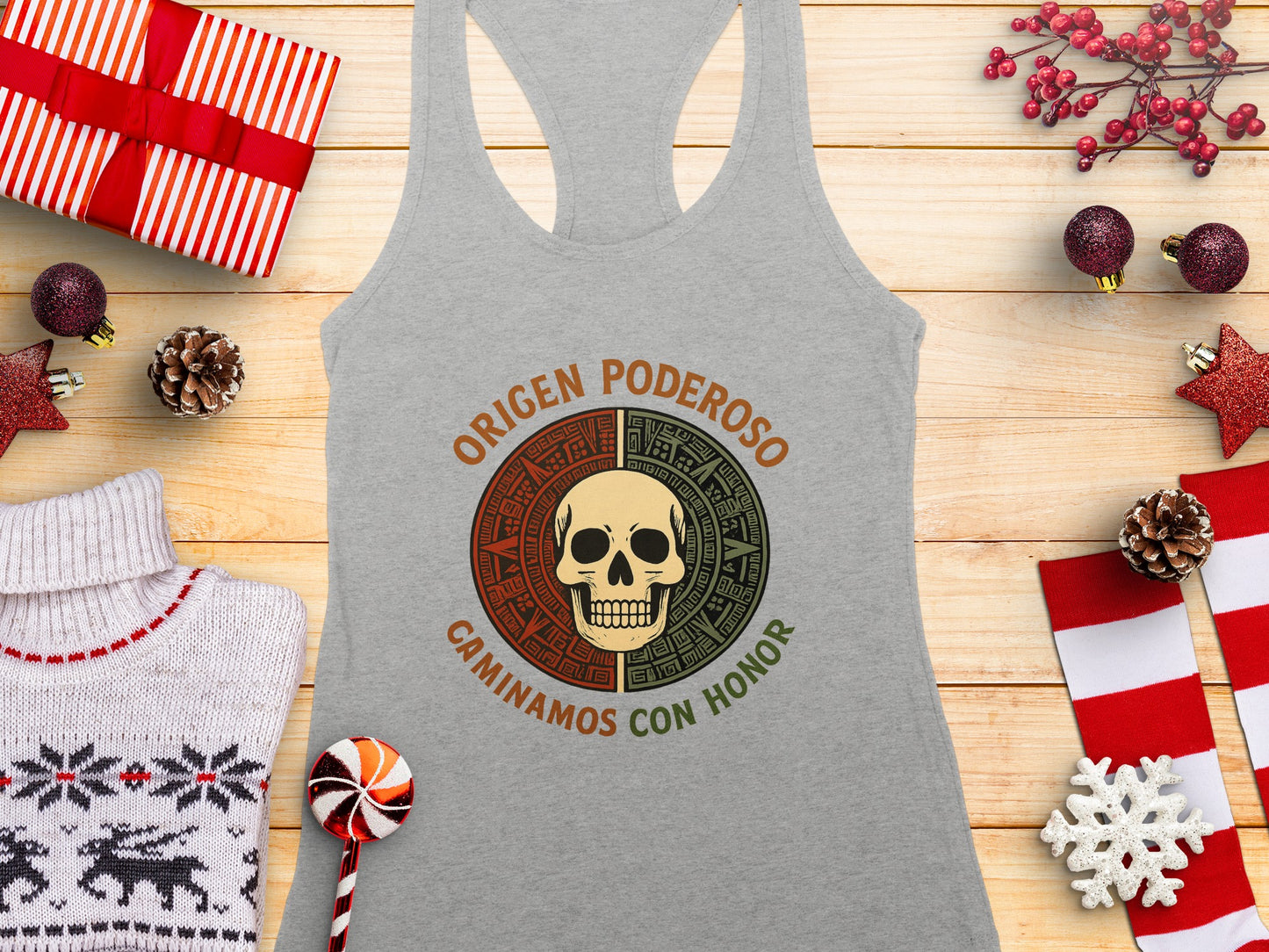 Origen Poderoso Caminamos Con Honor skull tank product