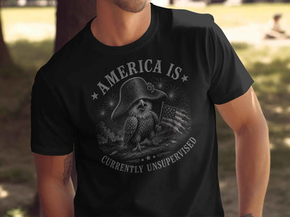 Unsupervised Nation Eagle Graphic T-Shirt