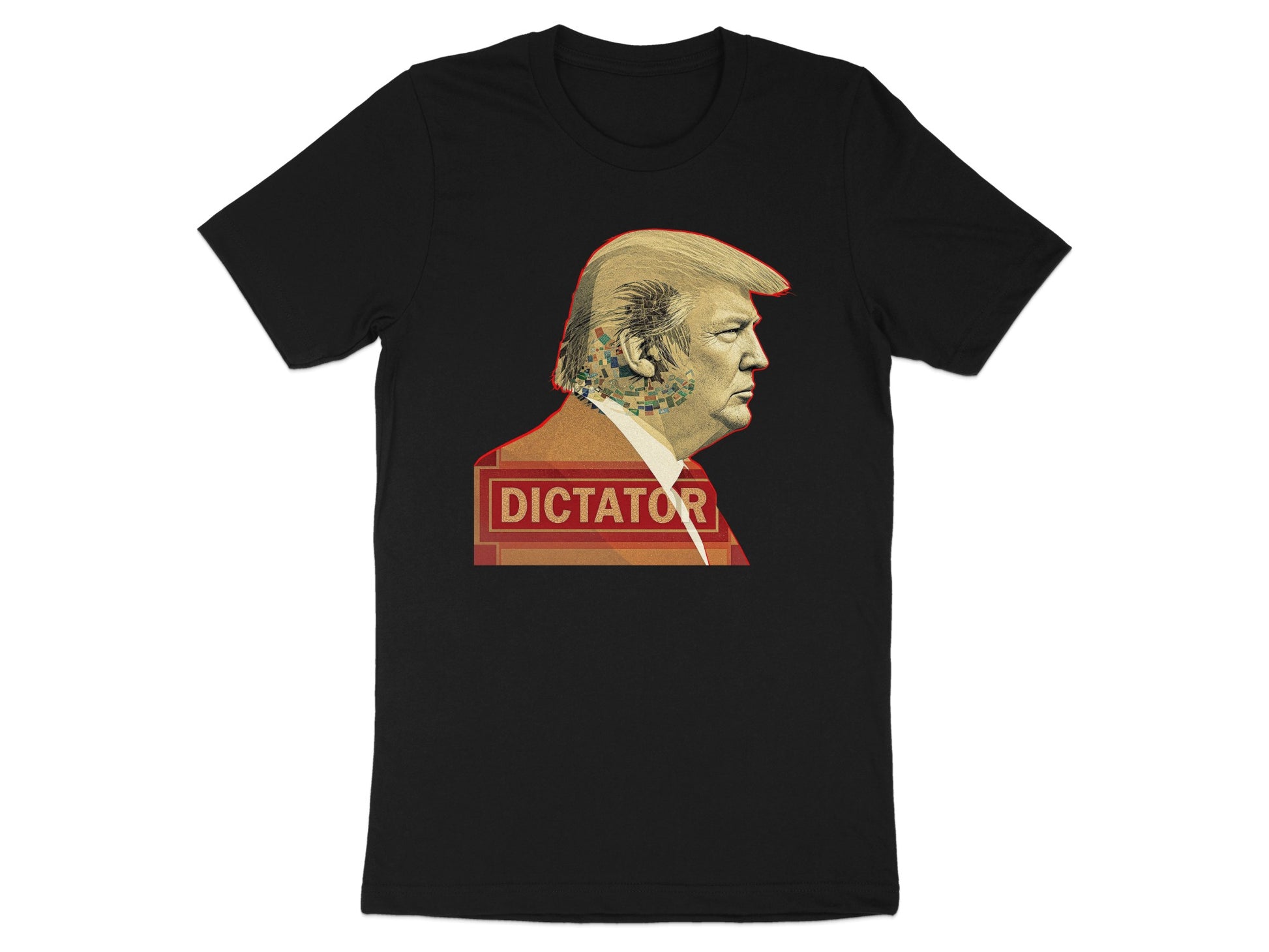 Bold Graphic Print Dictator Statement T-Shirt product