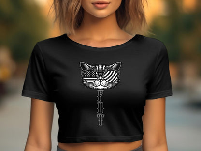 Trendy Cat Graphic T-Shirt with Cool Sunglasses product