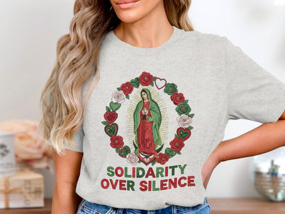 Solidarity Over Silence Graphic Tee Shirt