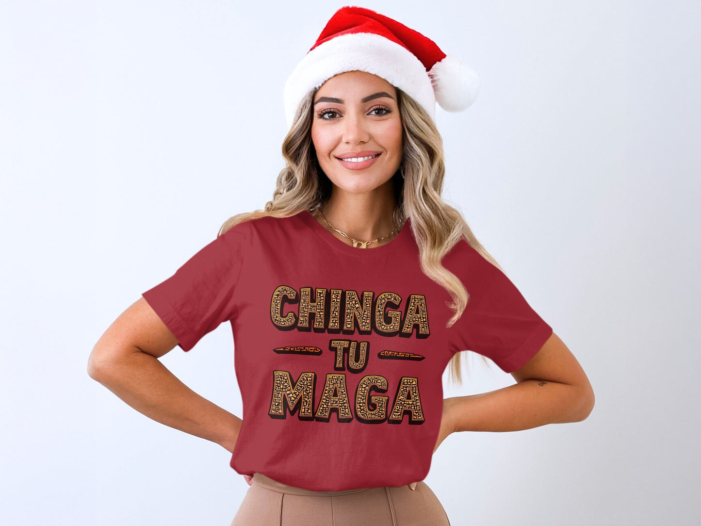 Festive Chinga Tu Maga Statement Shirt