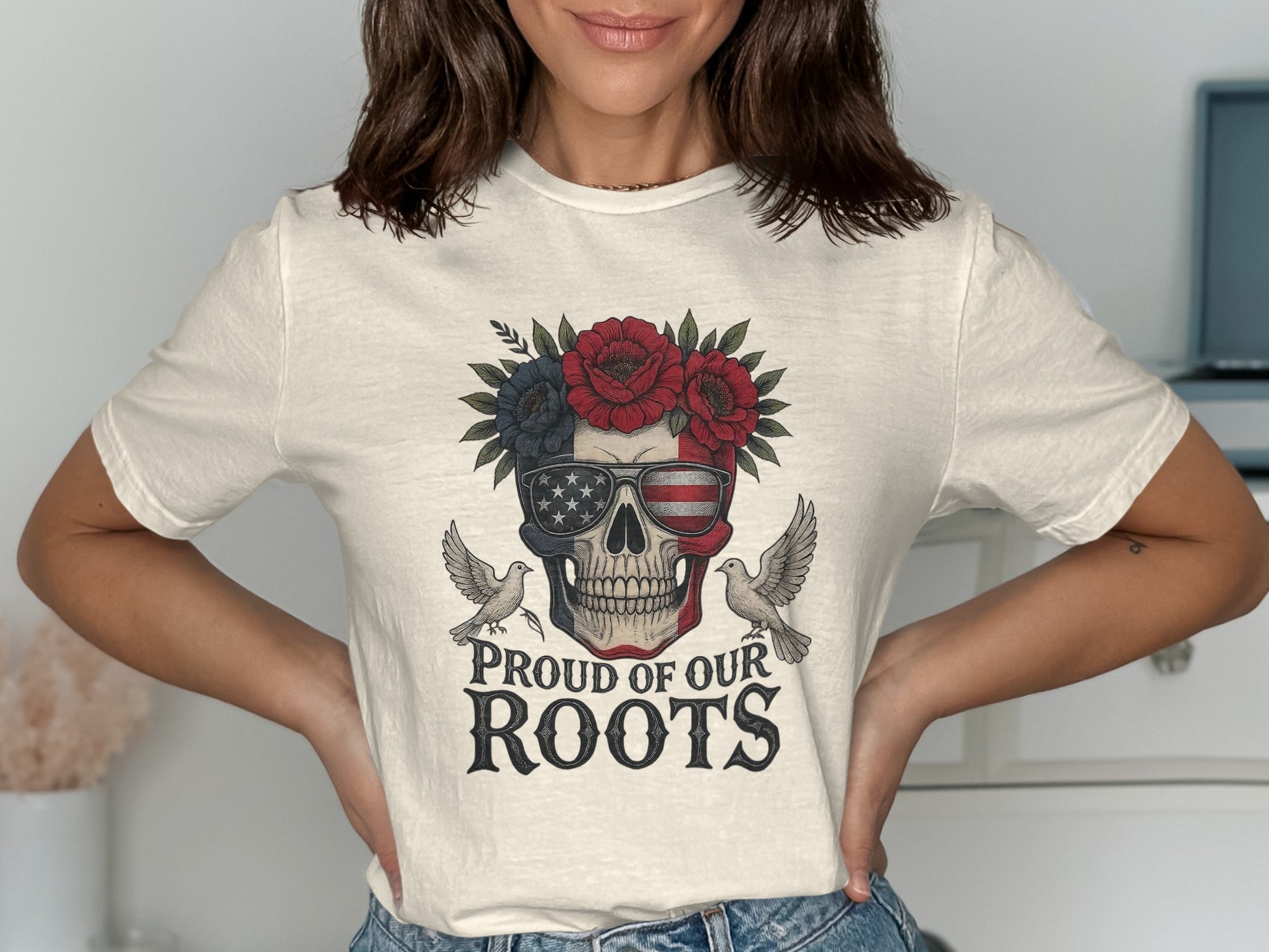 Proud of Our Roots Graphic Tee Shirt product type